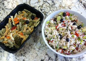 Pasta Saland and Rice Salad